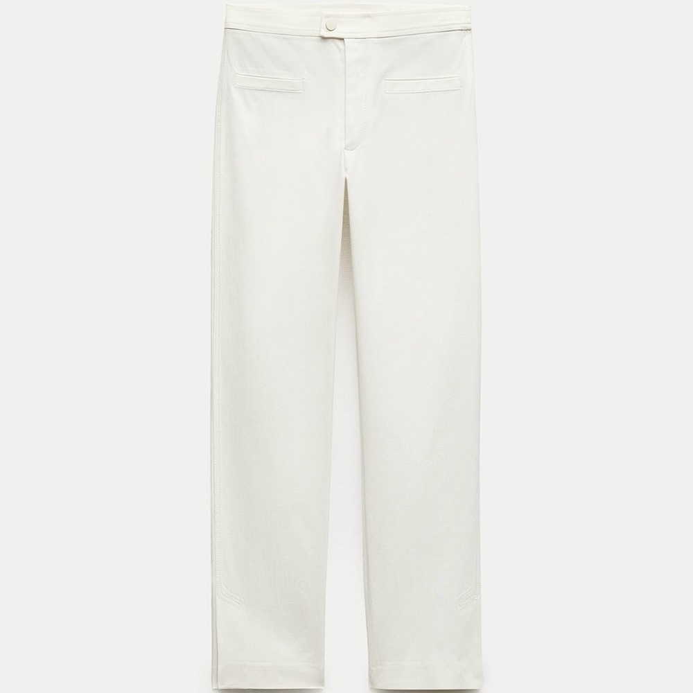 ZARA  PANT LEGGINGS ZW COLLECTION White Women's Pants, UNUSED !